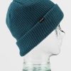 Men Volcom Beanies | Sweep Lined Beanie Blue