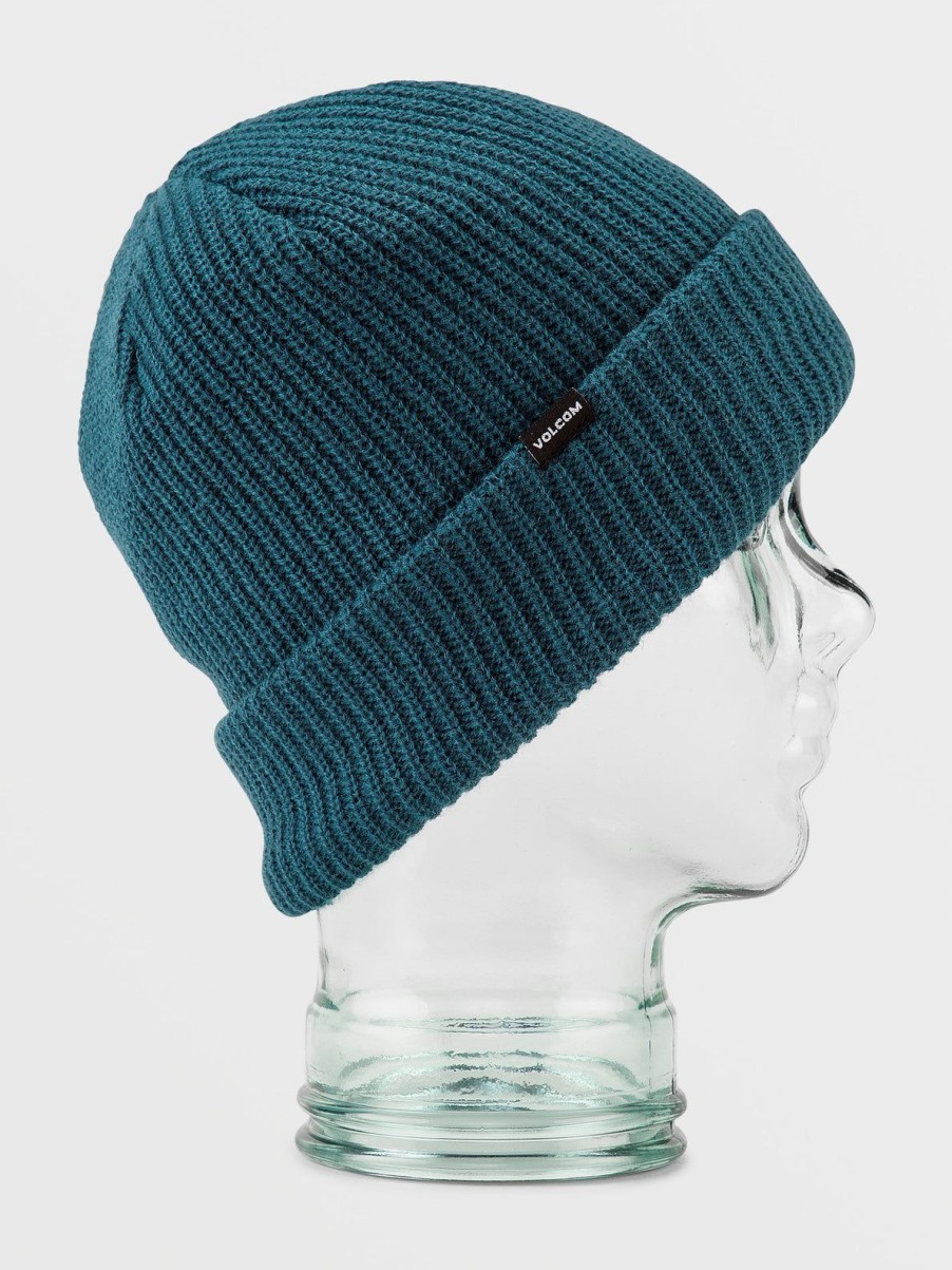 Men Volcom Beanies | Sweep Lined Beanie Blue