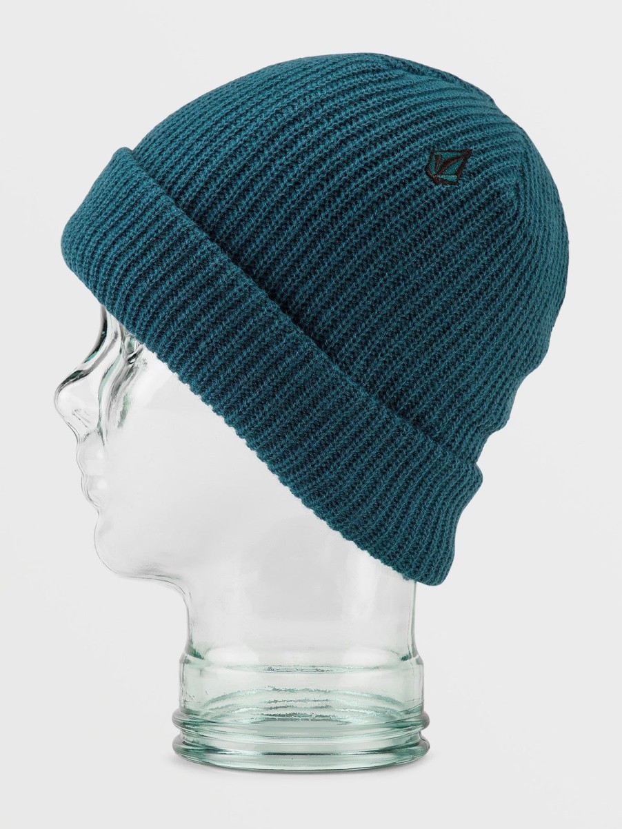 Men Volcom Beanies | Sweep Lined Beanie Blue