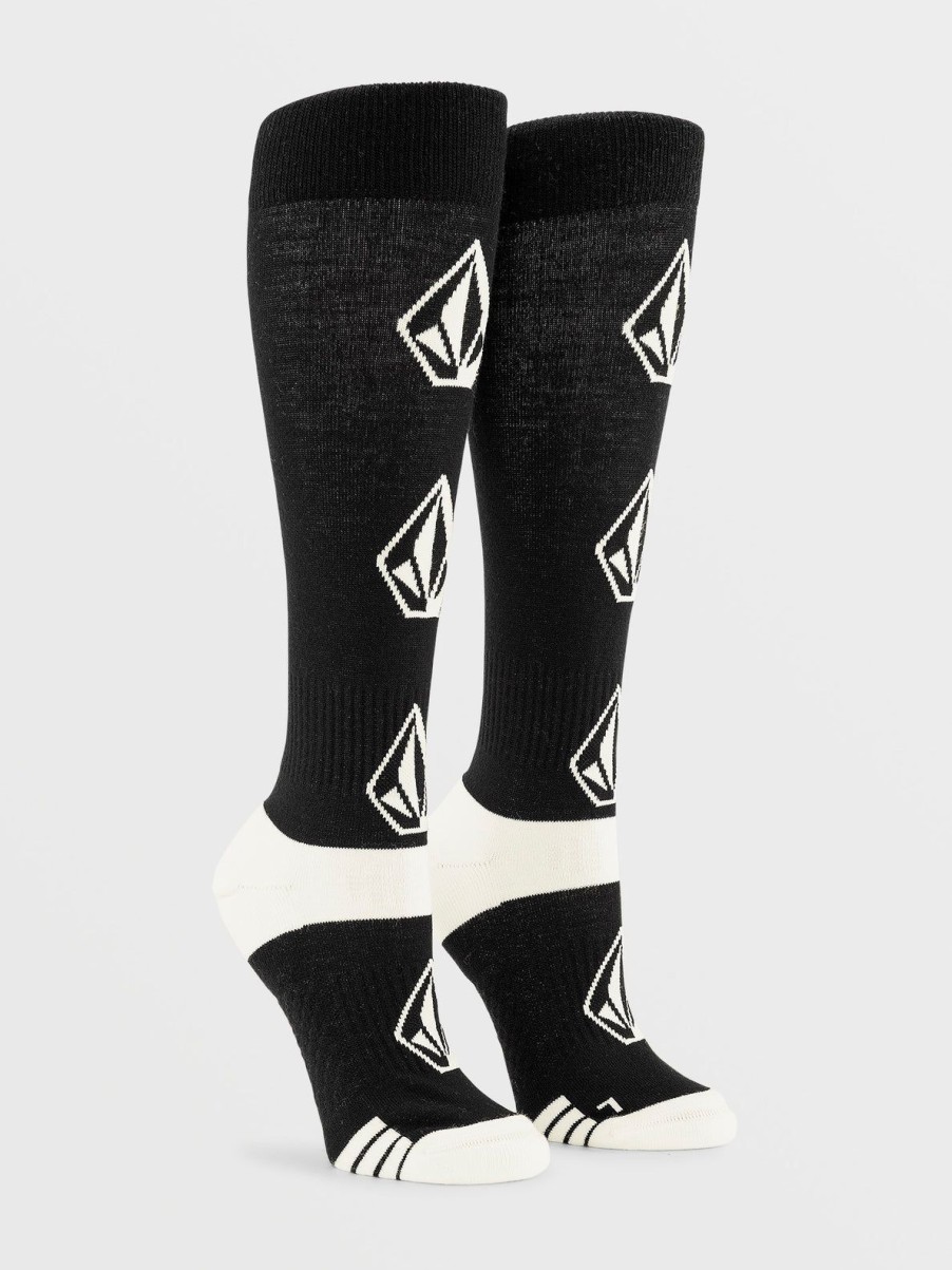 Women Volcom Socks | Womens Sherwood Socks Black