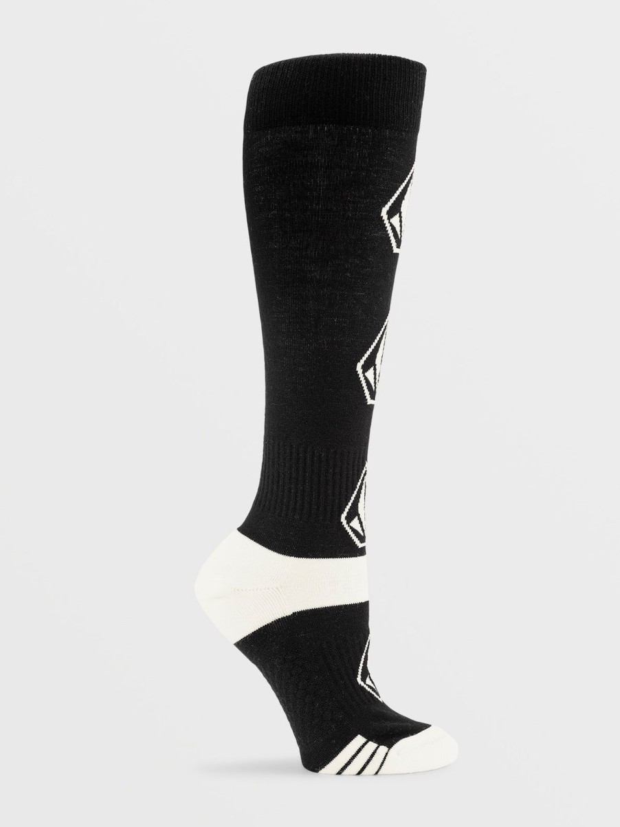 Women Volcom Socks | Womens Sherwood Socks Black