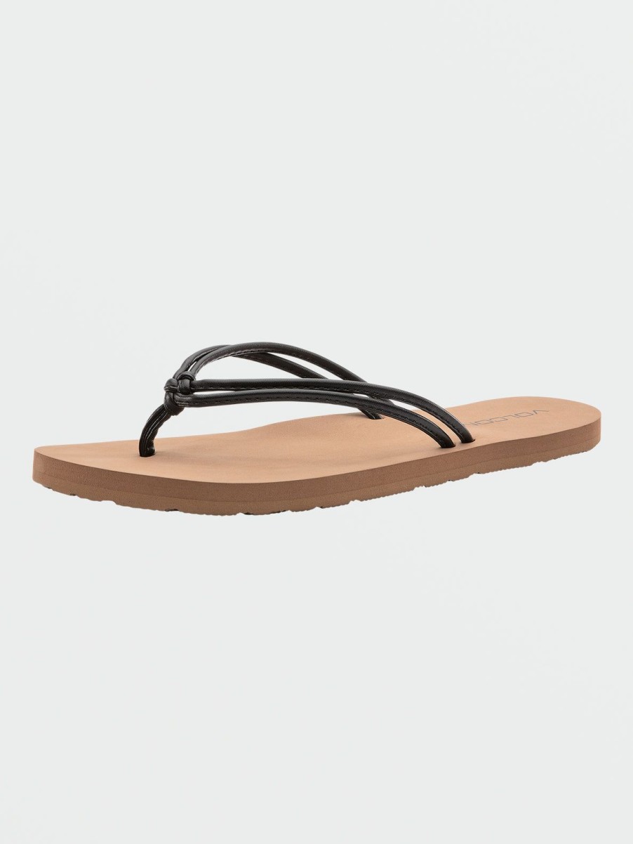 Women Volcom Sandals | Forever And Ever Ii Sandals Black