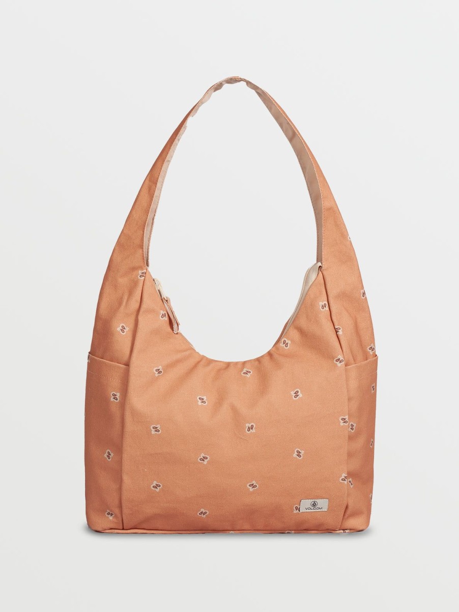 Girls Volcom | Schoolyard Canvas Hobo Tote Clay