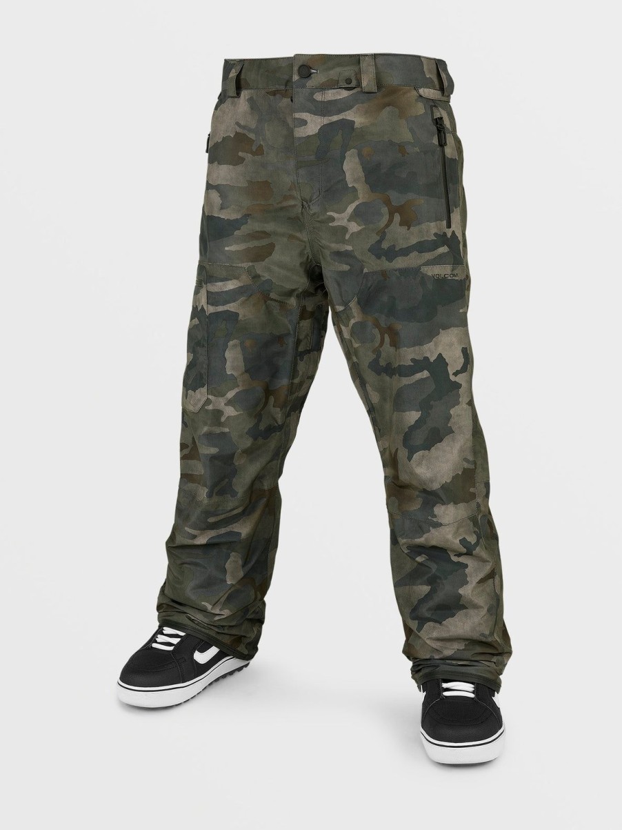 Men Volcom Pants | Mens L Gore-Tex Pants Cloudwash Camo