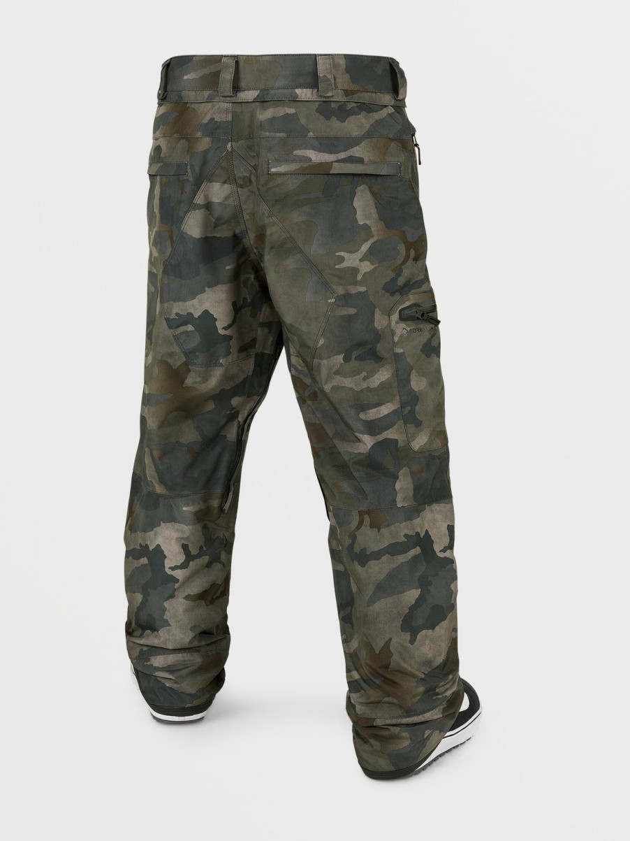 Men Volcom Pants | Mens L Gore-Tex Pants Cloudwash Camo