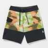 Boys Volcom Boardshorts & Trunks | Big Boys Utopia Block Mod-Tech Boardshorts Black