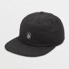 Men Volcom Skate Vitals | Ramp Stone Adjustable Hat Black