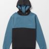 Boys Volcom Hoodies & Sweatshirts | Big Boys Divided Hoodie Indigo Ridge