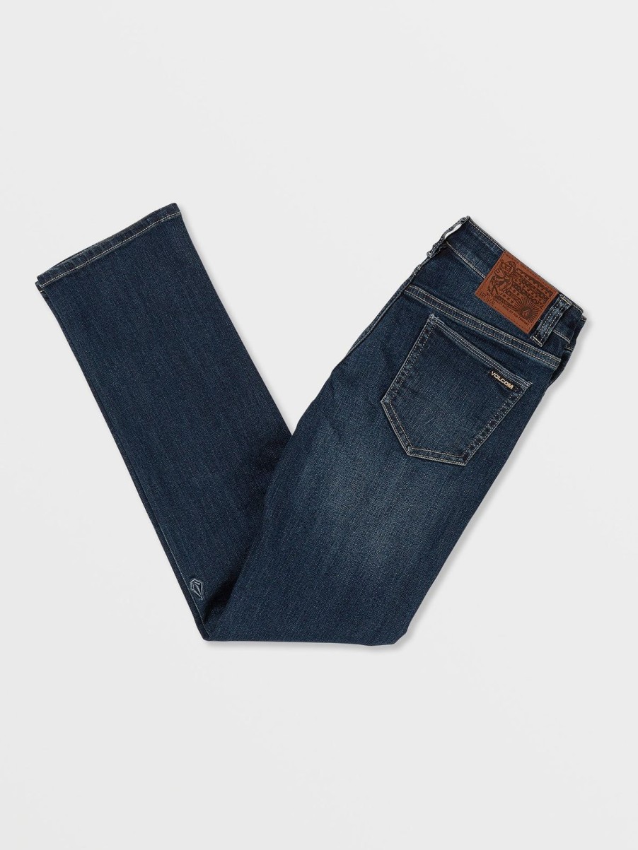 Boys Volcom Jeans | Big Boys Vorta Slim Fit Jeans Atlantic