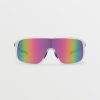 Men Volcom Sunglasses | Macho Sunglasses/Gray Pink Mirror Matte Trans Clear