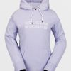 Women Volcom Layering | Womens Costus Pullover Fleece Lilac Ash