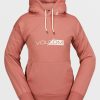 Women Volcom Layering | Womens Core Hydro Hoodie Earth Pink