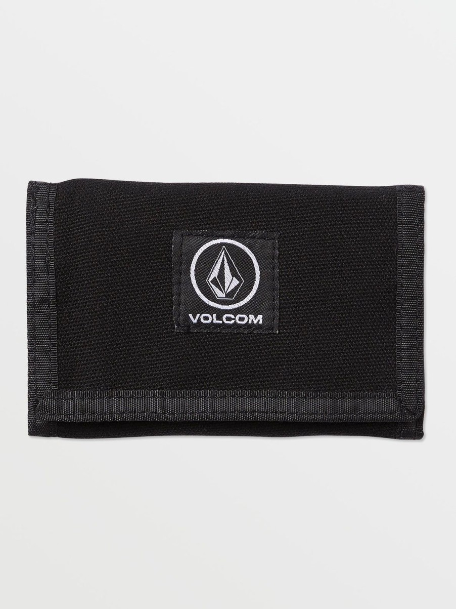 Men Volcom Belts & Wallets | Box Stone Wallet Black