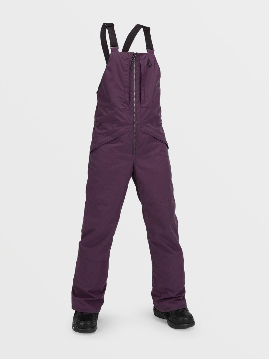 Kids Volcom Pants | Kids Barkley Insulated Bib Overalls Blackberry