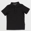 Boys Volcom Shirts & Flannels | Little Boys Wowzer Polo Short Sleeve Shirt Black