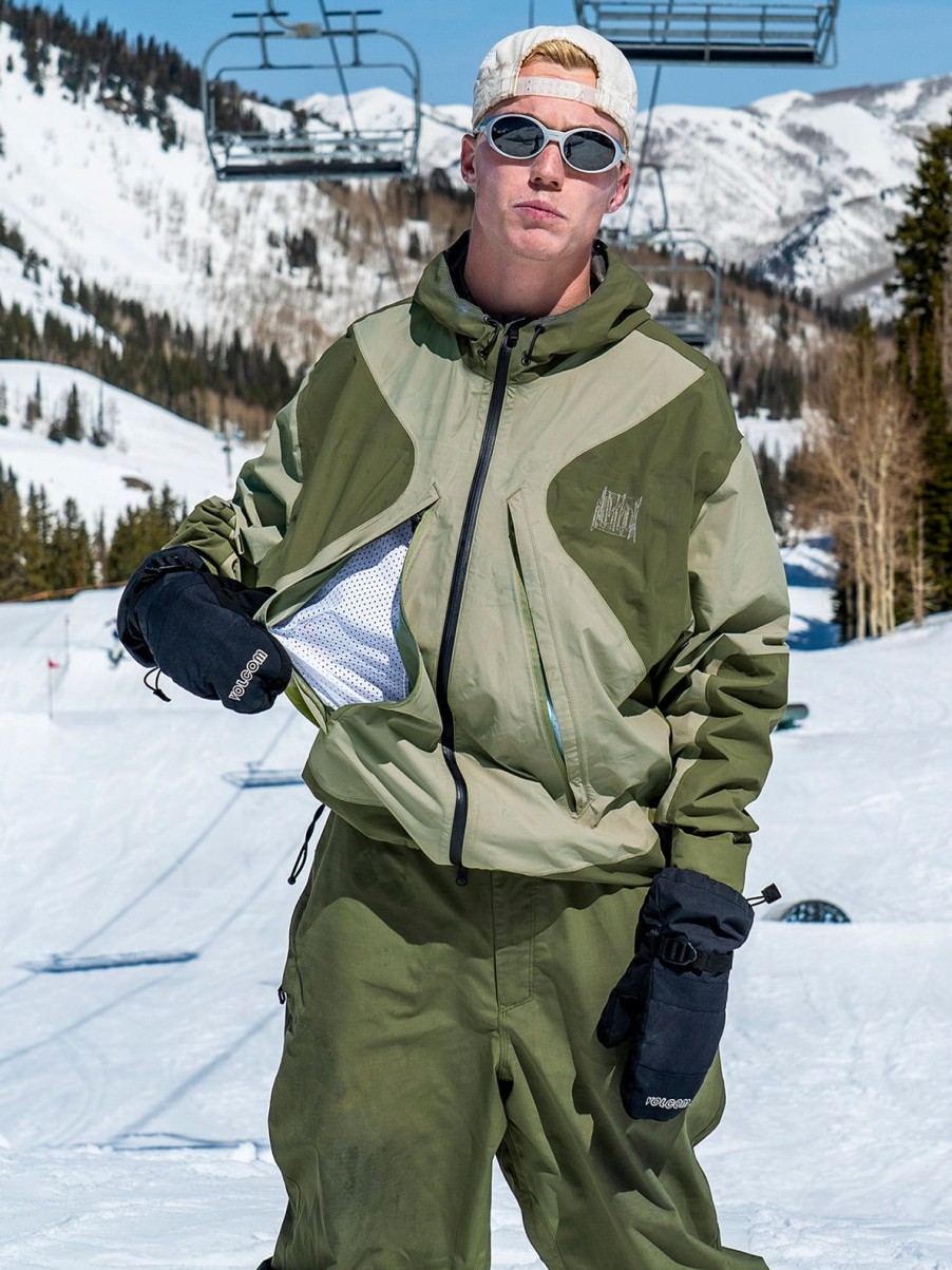 Men Volcom Jackets | Feeltoogood Gore-Tex Jacket Light Military