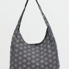 Girls Volcom | Schoolyard Canvas Hobo Tote Black/White