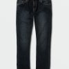 Men Volcom Jeans | Vorta Slim Fit Jeans Vintage Blue