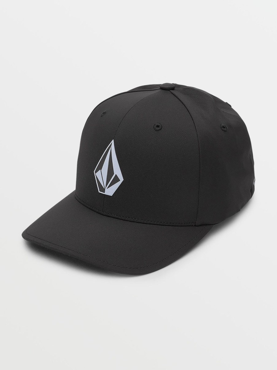 Men Volcom Hats & Beanies | Stone Tech Flexfit Delta Hat Black