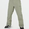 Men Volcom Pants | Mens Freakin Snow Chino Pants Light Military