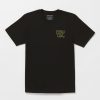 Men Volcom Tops & Tees | Freaki Tiki Short Sleeve Tee Black