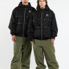 Men Volcom Jackets | Dustbox Jacket Black