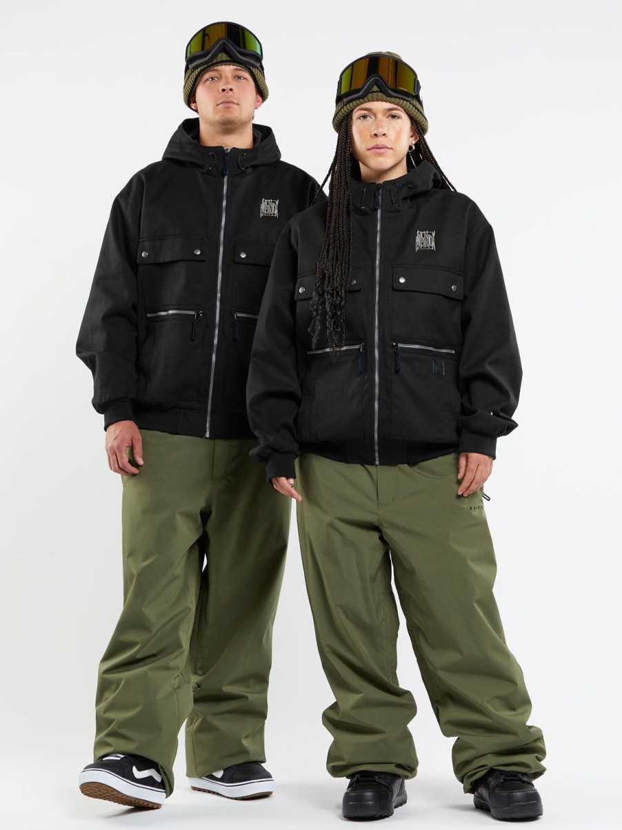 Men Volcom Jackets | Dustbox Jacket Black