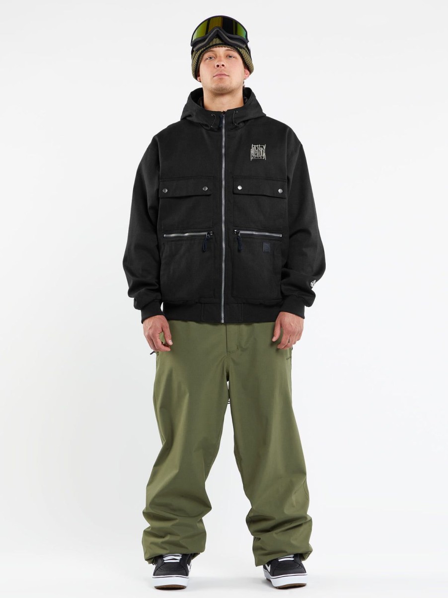 Men Volcom Jackets | Dustbox Jacket Black