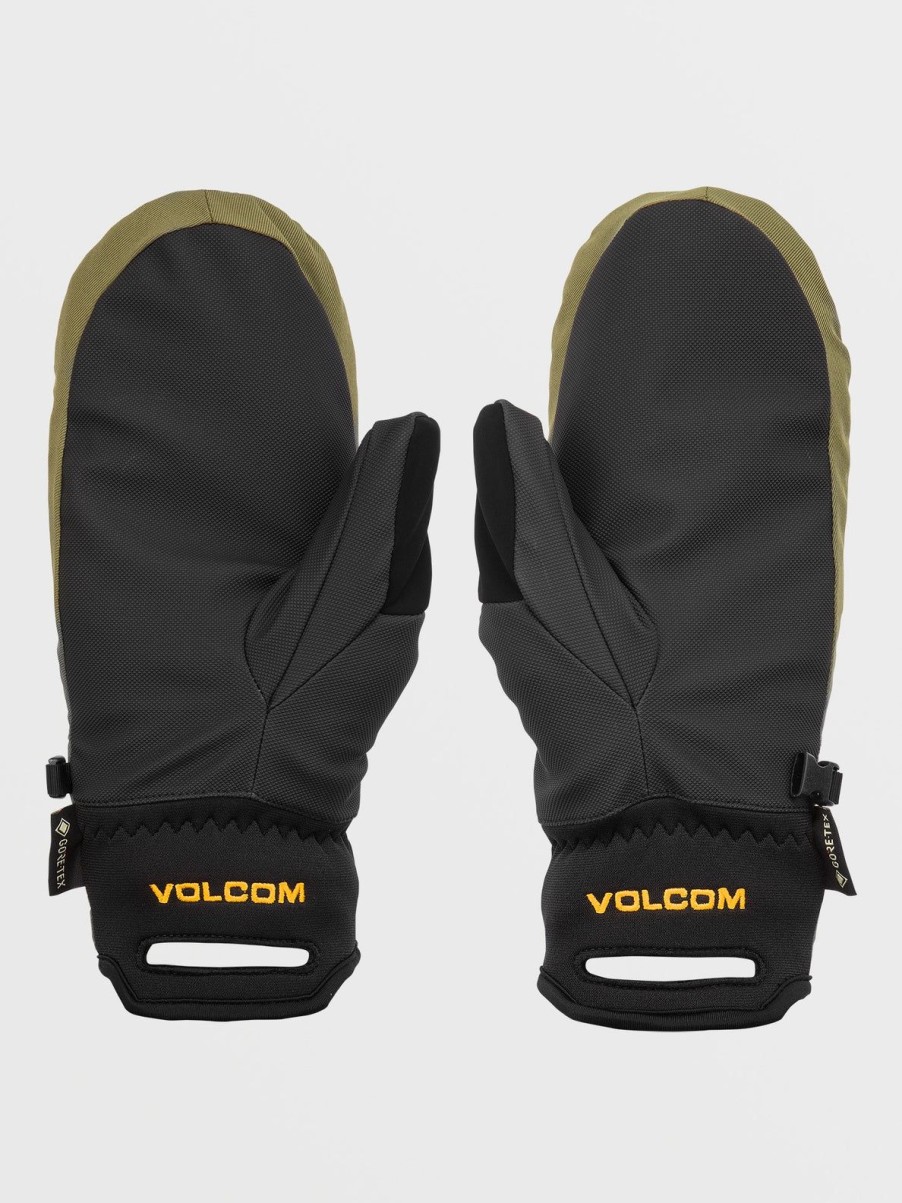 Men Volcom Gloves & Mitts | Mens Stay Dry Gore-Tex Mitts Gold