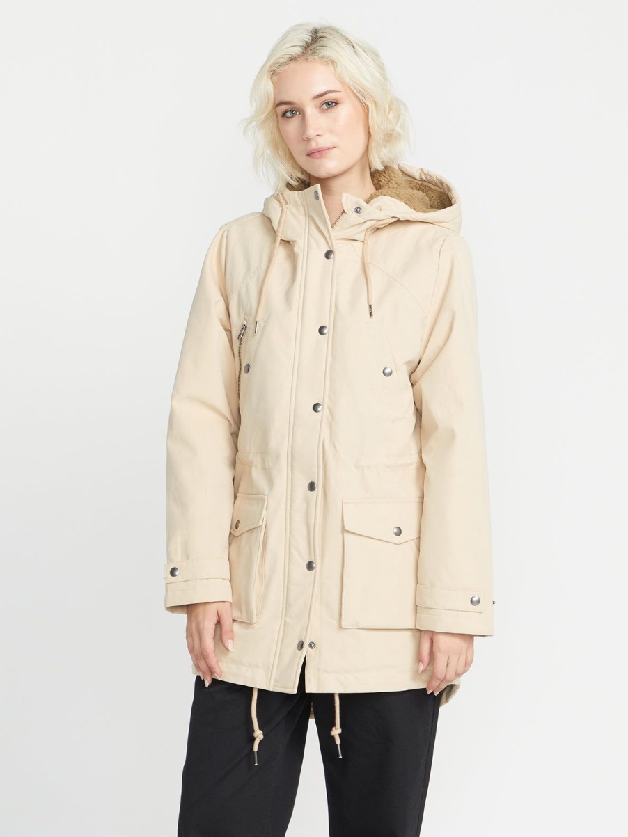 Women Volcom Hiking | Walk On By 5K Parka Jacket Khaki