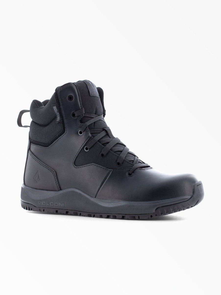 Men Volcom Workwear Shoes | Workwear Street Shield Shoes Black