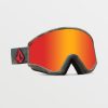 Women Volcom Accessories | Yae Goggle - Cloudwash Camo/Chrome+Bl Red