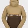 Men Volcom Layering | Mens Hydro Riding Hoodie Dark Khaki