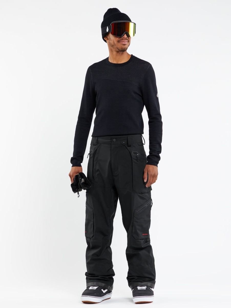 Men Volcom Pants | Mens Guch Stretch Gore Pants Black