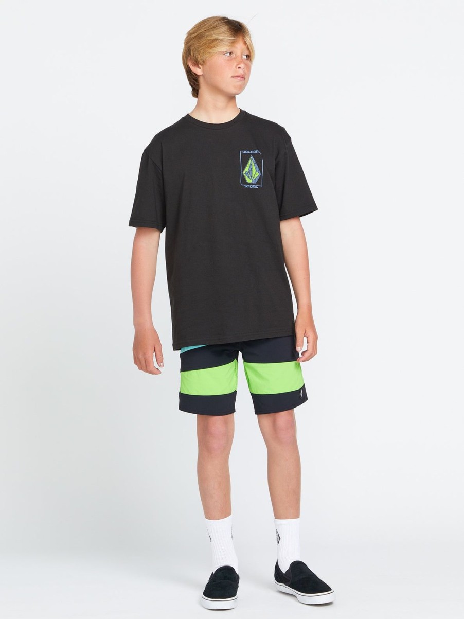 Boys Volcom T-Shirts & Tanks | Big Boys Stone Breakage Short Sleeve Tee Black