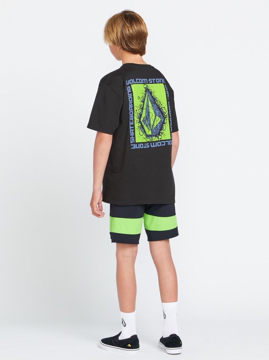 Boys Volcom T-Shirts & Tanks | Big Boys Stone Breakage Short Sleeve Tee Black