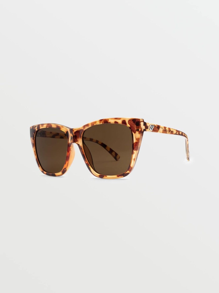 Men Volcom Sunglasses | Looky Lou Sunglasses/Bronze Polka Tort