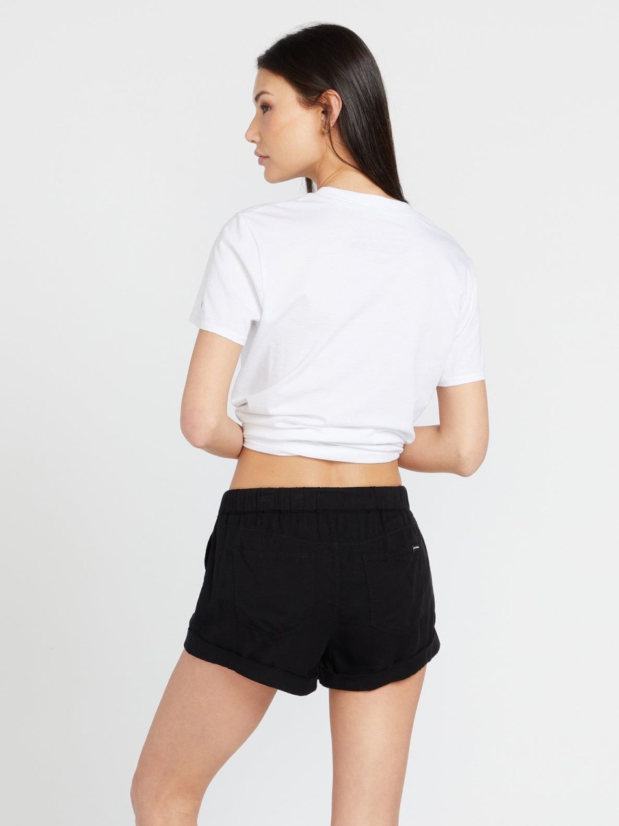 Women Volcom Bottoms | Sunday Strut Short Black Out