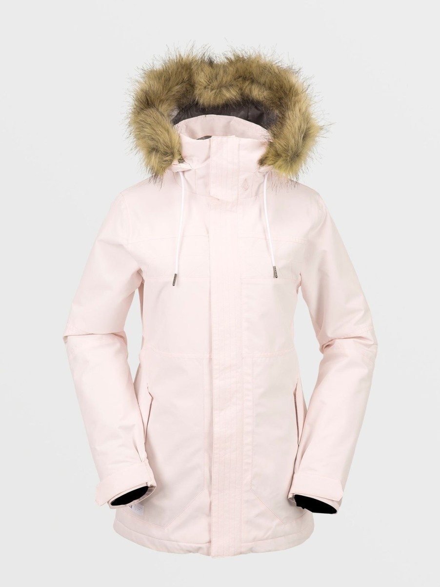 Women Volcom Jackets | Womens Fawn Insulated Jacket Calcite