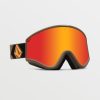 Men Volcom Goggles | Yae Goggle - Military/Gold/Chrome+Bl Red