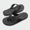 Men Volcom Sandals | Recliner Sandals Navy Combo