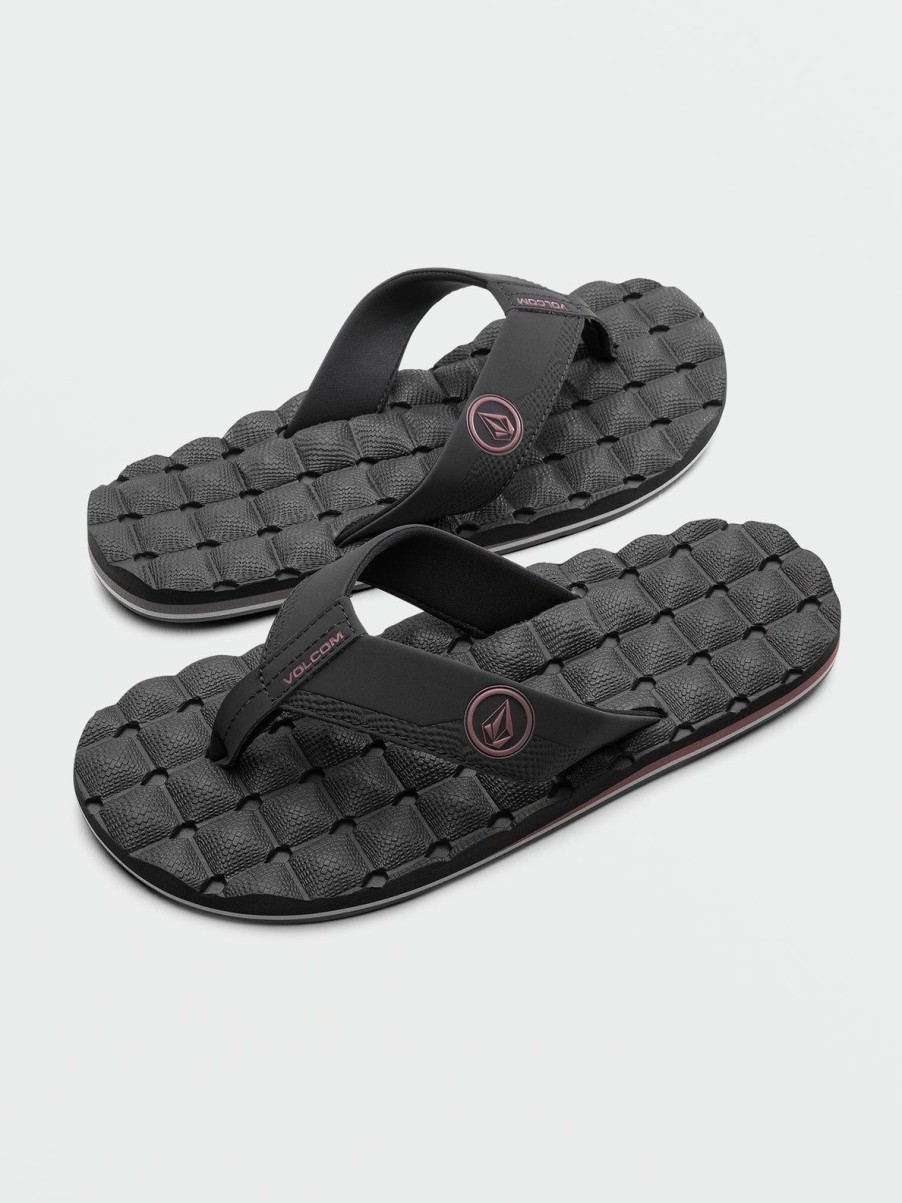 Men Volcom Sandals | Recliner Sandals Navy Combo