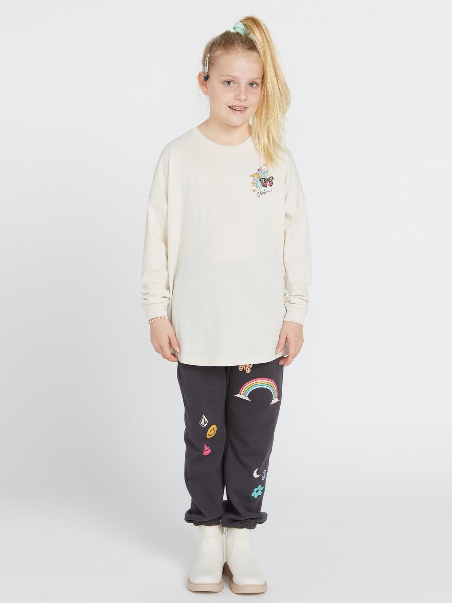 Girls Volcom T-Shirts & Tanks | Girls Werkin Doubles Long Sleeve Shirt Cloud