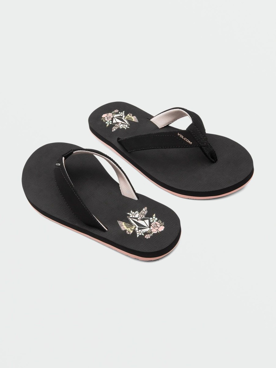 Girls Volcom | Girls Vicky Big Youth Sandals Black