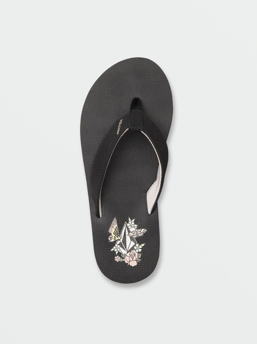 Girls Volcom | Girls Vicky Big Youth Sandals Black