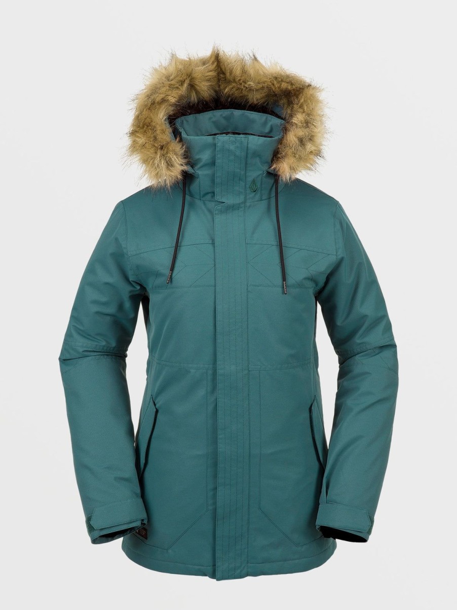 Women Volcom Jackets | Womens Fawn Insulated Jacket Balsam