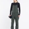 Women Volcom Pants | Womens Swift Bib Overalls Eucalyptus