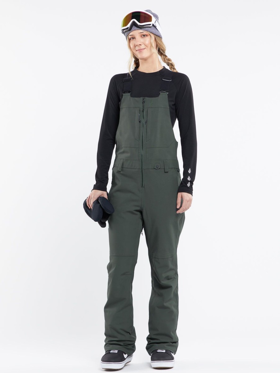 Women Volcom Pants | Womens Swift Bib Overalls Eucalyptus