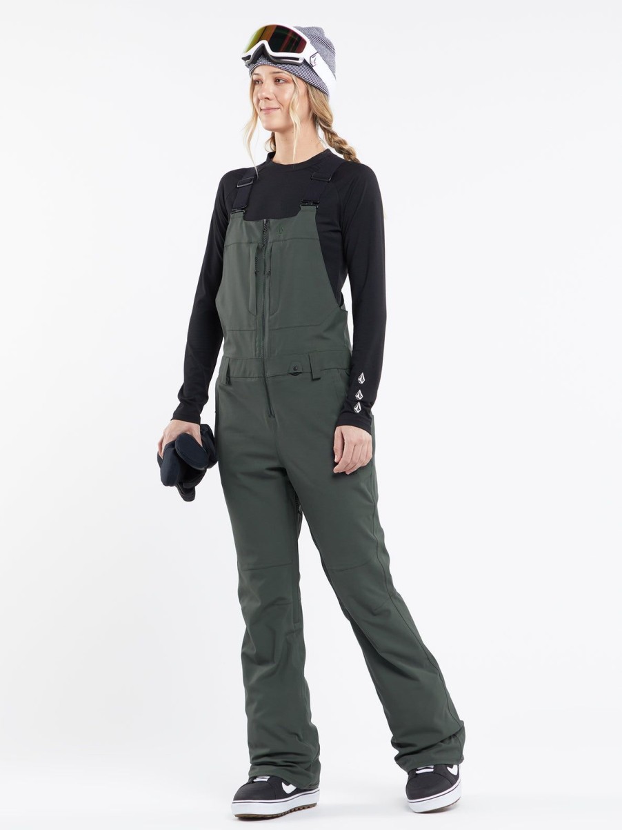 Women Volcom Pants | Womens Swift Bib Overalls Eucalyptus