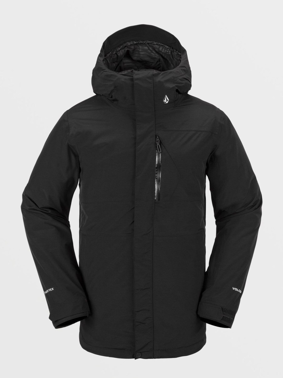 Men Volcom Jackets | Mens L Gore-Tex Jacket Black